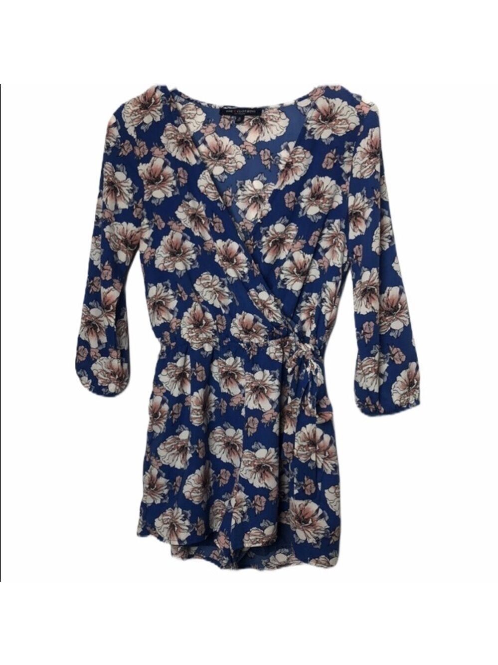 One love clothing floral side tie romper